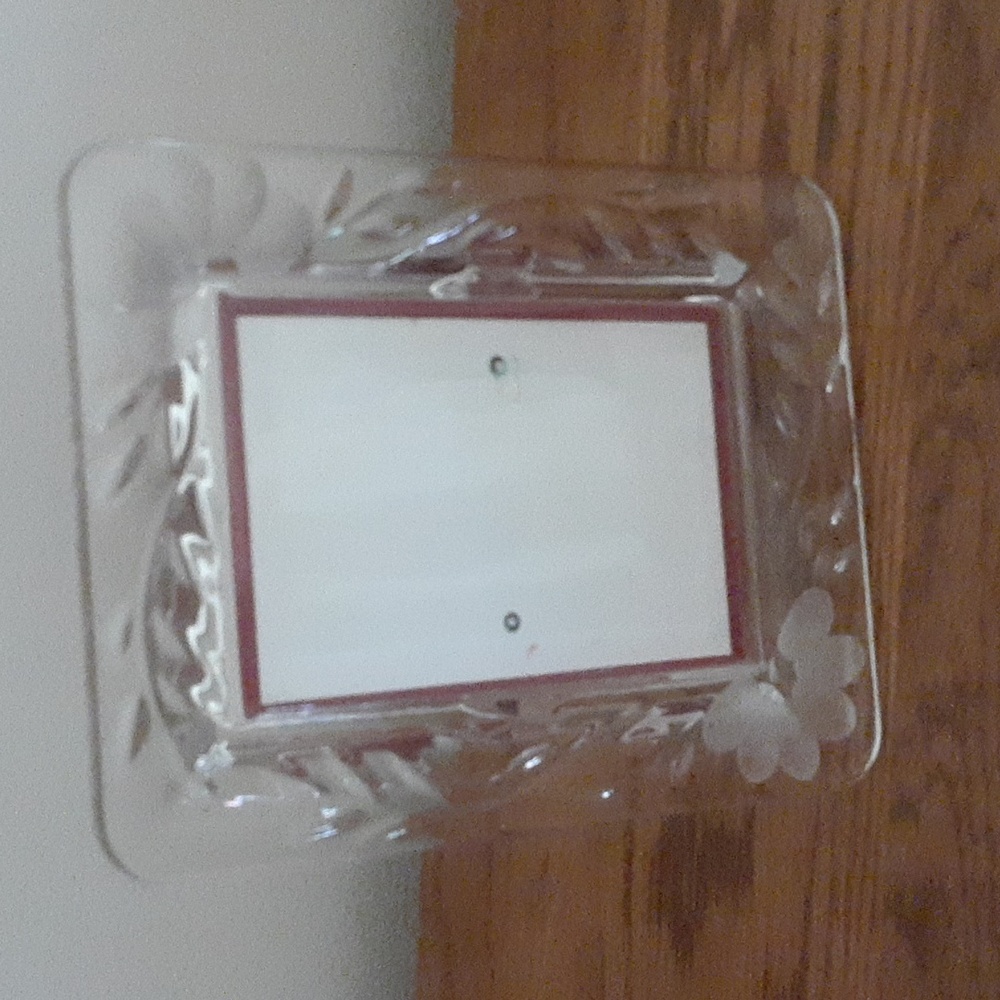 Princess House lead crystal frame
